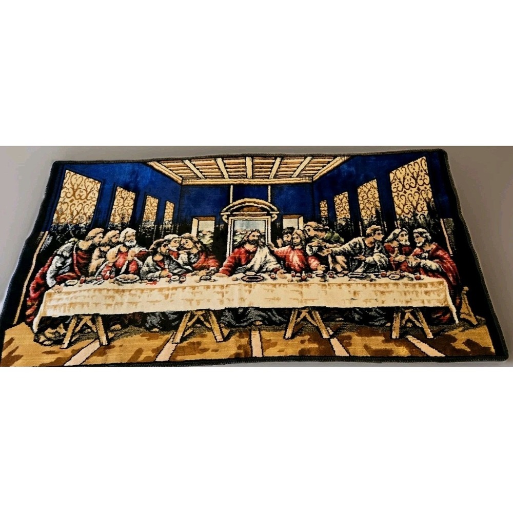Last Supper Vintage‎ Woven Wall Art Tapestry Table Runner 37.5x19.5 Religious